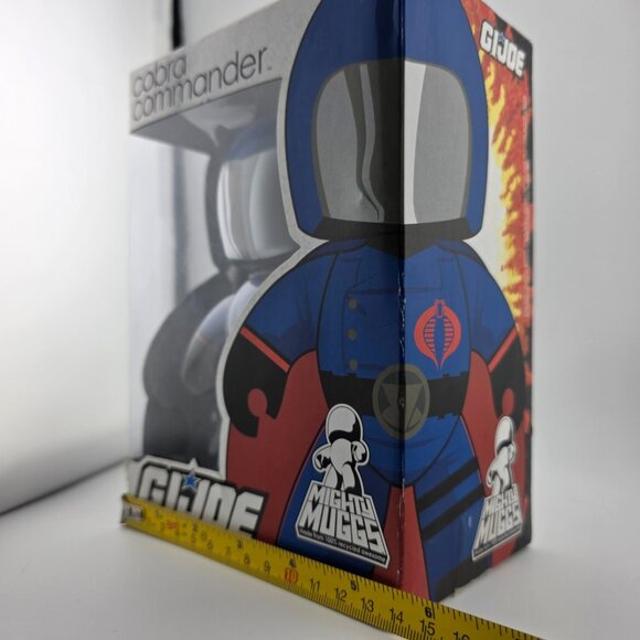 2008 Hasbro Mighty Muggs G.I. Joe Cobra‎ Commander with Pistol Vinyl Figure NEW - Picture 8 of 9